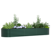 Huerto Elevado Verde 320x80x44 cm de Acero Galvanizado V3573 Vetonek