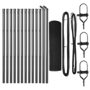 Cerca de Alambre Soldada  con 13 Postes Gris 0.6x25 m Acero V0009 Vetonek