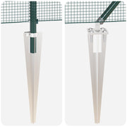 Cerca de Malla Soldada con 13 Postes Verde 1.5x25 m de Acero V2553 Vetonek