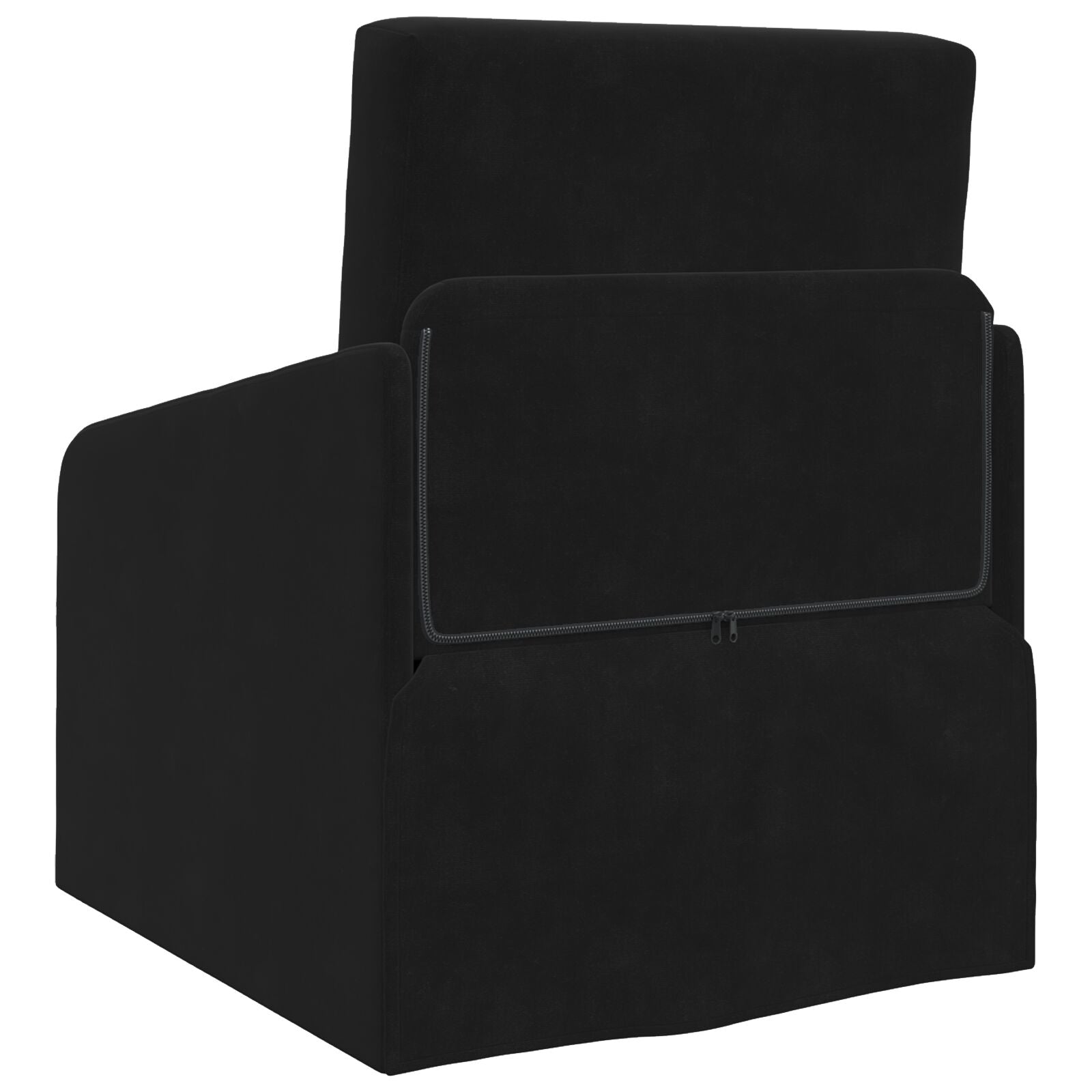 Sofá cama  2 en 1 Negro 65x80x83 cm Terciopelo V5722 Vetonek
