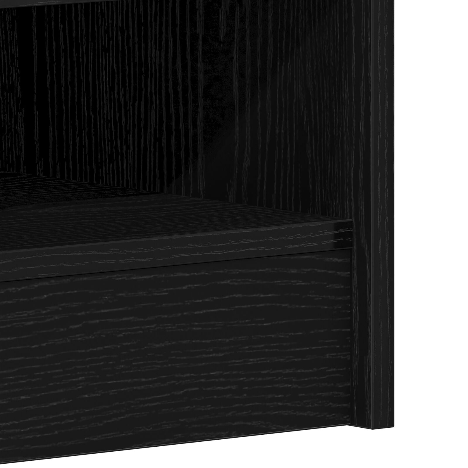 Zapatero Negro Roble 60x35x92 cm Madera V0837 Vetonek