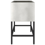 Jardinera elevada 60x26x45 cm Acero inoxidable V9753 Vetonek