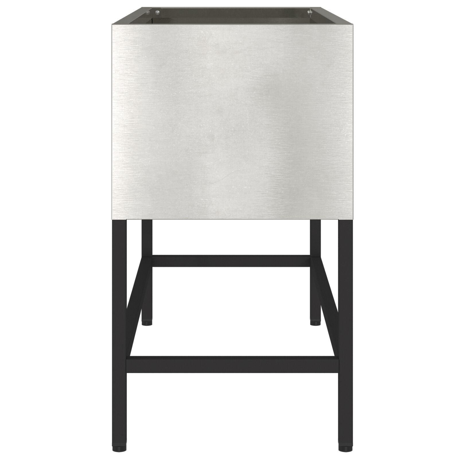 Jardinera elevada 60x26x45 cm Acero inoxidable V9753 Vetonek