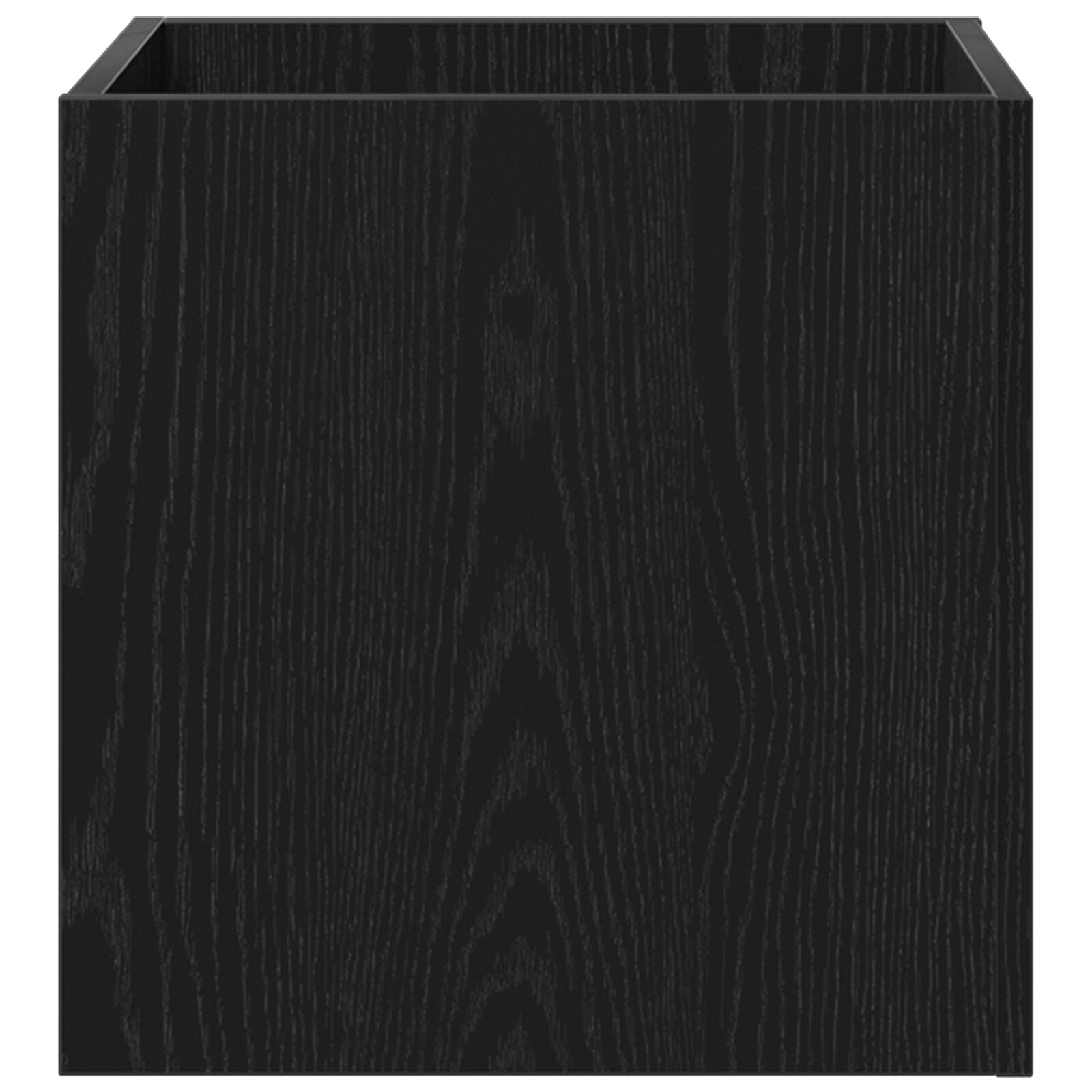 caja de jardinería en madera de roble negra 40x40x40 cm V1841 Vetonek