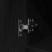 Bureau en Chêne Noir - 100x50x75 cm - En Bois Ouvré V1773 Vetonek