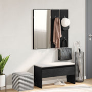 Set di mobili da ingresso in multistrato di rovere nero V5103 Vetonek