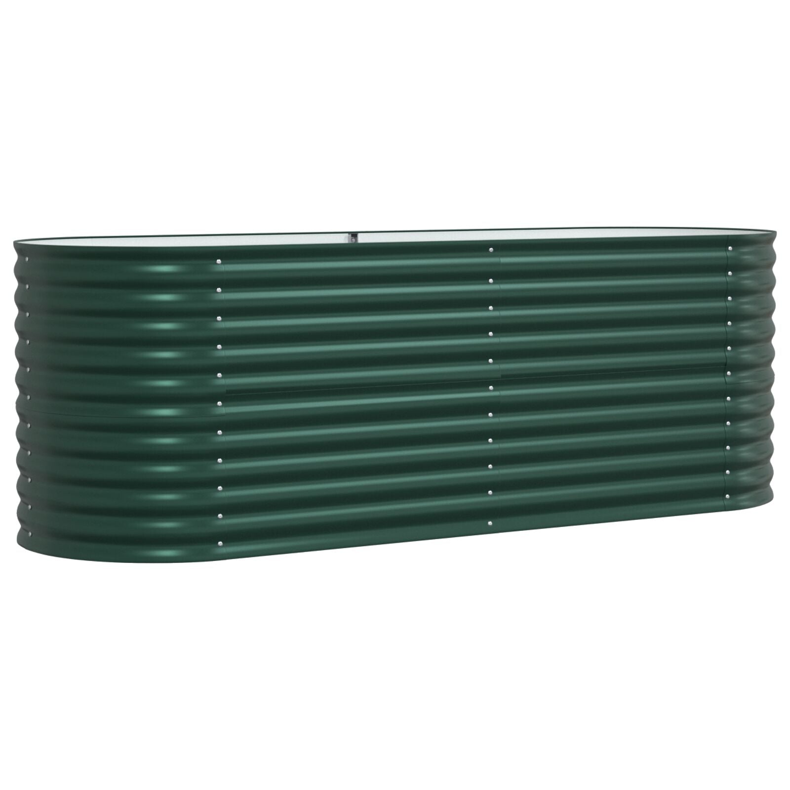 Huerto Elevado Verde 240x80x81 cm Acero Galvanizado V3535 Vetonek