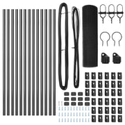 Cerca de Alambre Soldada  con 13 Postes Gris 0.6x25 m Acero V0009 Vetonek