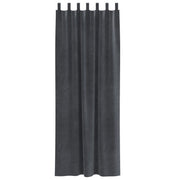 Blackout Curtains with Suspension Ties 2 Pieces of Light Gray Velvet V3587 Vetonek