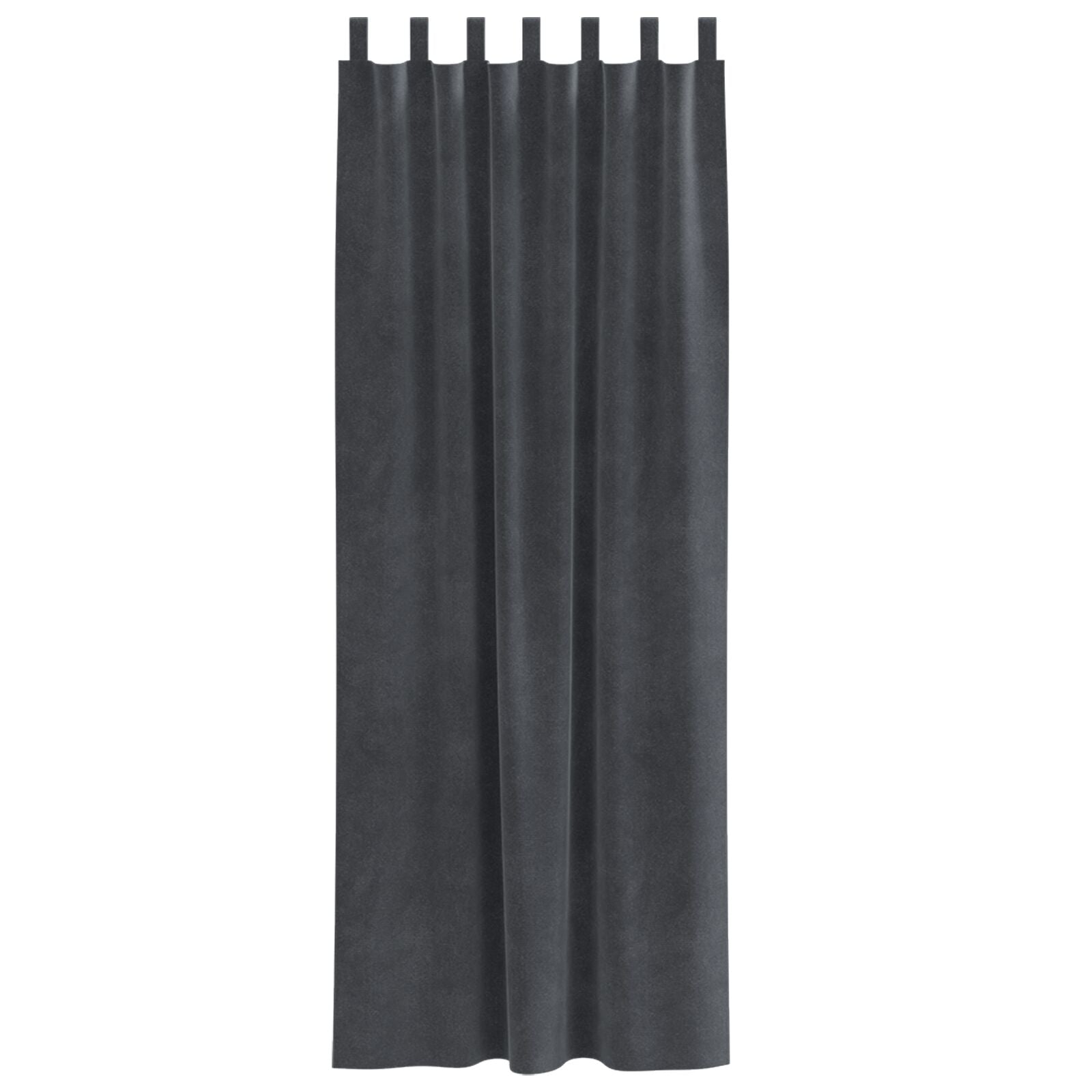 Blackout Curtains with Suspension Ties 2 Pieces of Light Gray Velvet V3587 Vetonek