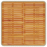 Conjunto de Comedor de Jardín de 3 Piezas con Cojines Beige de Ratán Poliéster y Acacia V0155 Vetonek