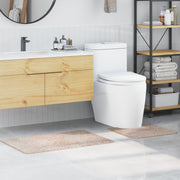 Lot de 2 tapis de bain antidérapants en polypropylène crème V9806 Vetonek