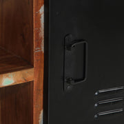 Multicolor shoe bench 100x40x50 cm Reclaimed wood V9751 Vetonek