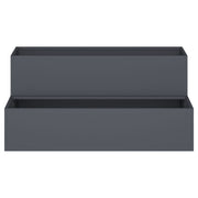 Macetero de Jardín  de 2 Niveles 100x60x45 cm Antracita Plástico V9593 Vetonek