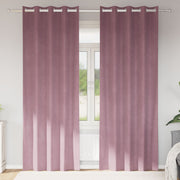 Blackout Curtains with Eyelets 2 pieces Light Pink Velvet V3334 Vetonek