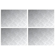 VidaXL Assiettes en aluminium - Lot de 4, 60x40 cm, antidérapantes V7332 Vetonek