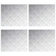 Assiettes en aluminium gaufré 4 pcs antidérapantes 60x50 cm V7578 Vetonek