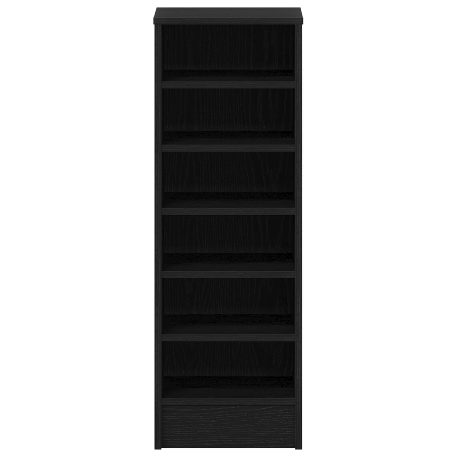 Zapatero Negro Roble 31,5x35x90 cm Madera de alta calidad V0875 Vetonek