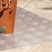 Assiettes en aluminium avec motif quadrillé, 2 pièces, antidérapantes, 100x40 cm V7486 Vetonek