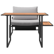 2-Piece Garden Dining Set Single Chair with Light Gray Cushions V9720 Vetonek