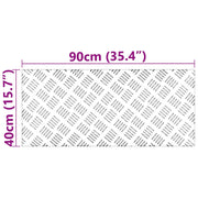 Plaques antidérapantes en aluminium 4 pièces 90x40 cm V7455 Vetonek