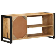 Shoe Bench 100x40x50 cm Solid Rough Mango Wood V9744 Vetonek