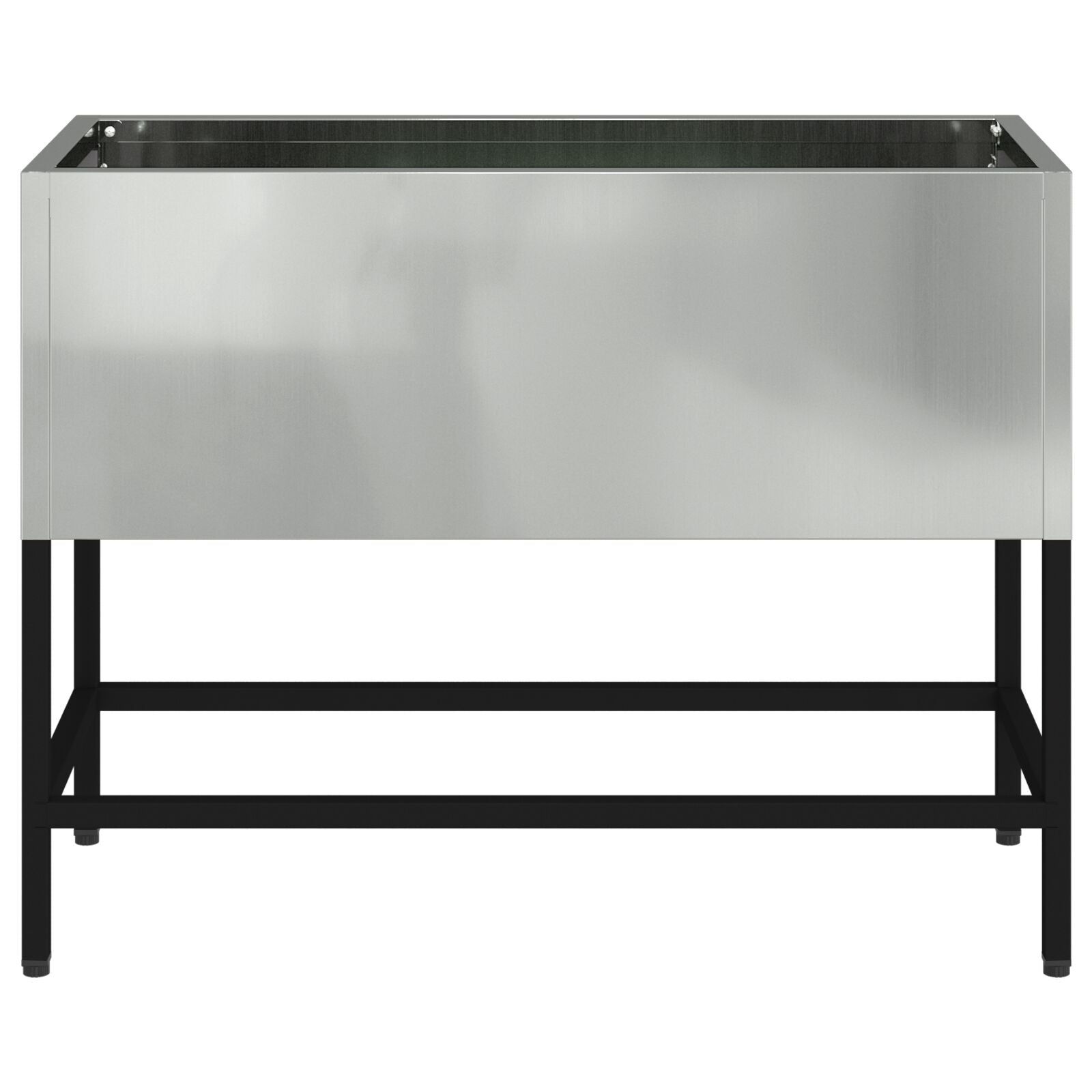 jardinera elevada 60x26x45 cm acero galvanizado V9760 Vetonek