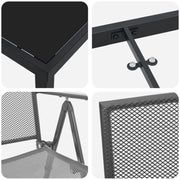 Conjunto de Comedor de Jardín de 3 Piezas  Acero Antracita V2165 Vetonek