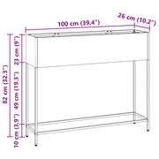 Jardinera Elevada 100x26x82 cm Acero Inoxidable V9685 Vetonek