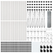 Cerca de Alambre Soldado  con 13 Postes 0.4x100 m Acero Galvanizado V8235 Vetonek