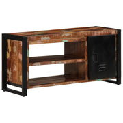 Multicolor shoe bench 100x40x50 cm Reclaimed wood V9751 Vetonek