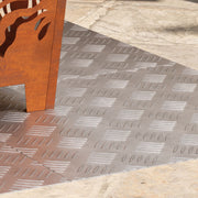 Assiettes en aluminium avec grille 4 pièces antidérapantes 50x50 cm V7516 Vetonek