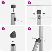 Clôture en fil de fer soudé avec 13 poteaux à pointes 1x100 m en acier galvanisé V1914 Vetonek