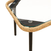 2-Piece Garden Dining Set with Natural Polyrattan Cushions V1402 Vetonek