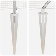 Clôture en fil de fer soudé avec 13 poteaux à pointes 1x100 m en acier galvanisé V1914 Vetonek