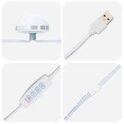 Bureau de maquillage avec lumières LED - Chêne marron - 50x41x135 cm V1529 Vetonek