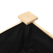 jardinera con estante 60x60x76 cm de madera maciza de abeto V0654 Vetonek