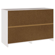 Comoda ""DRAMMEN"" Blanca 111x43x73,5 cm de Madera Sólida de Pino V7071 Vetonek