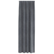 Blackout Curtains with Top Tape 2 pcs of Light Gray Velvet V3839 Vetonek