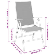 Conjunto de Comedor de Jardín de 3 Piezas  Acero Antracita V2165 Vetonek