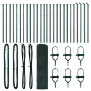 Cerca de Malla Soldada  con 13 Postes Verde 0.4x50 m Acero V9102 Vetonek