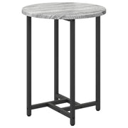 Mesa Lateral 2 pcs Gris Sonoma de Madera y Metal V4191 Vetonek