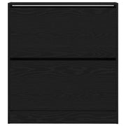 Zapatero con cajón flip Negro Roble 80x21x87,5 cm V9761 Vetonek