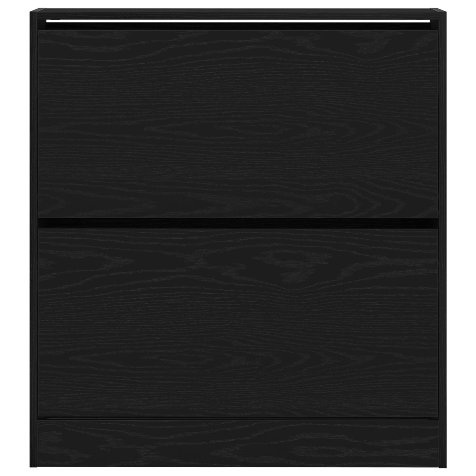 Zapatero con cajón flip Negro Roble 80x21x87,5 cm V9761 Vetonek