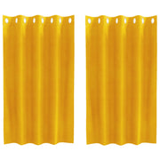 Blackout Curtains with Eyelets 2 pcs Mustard Yellow Velvet V3594 Vetonek