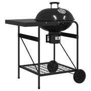 Carro de Barbacoa de Carbón con Tapa Negro 96x72x113 cm Metal V3171 Vetonek
