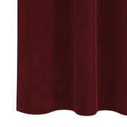 Blackout curtains with ribbon on top 2 pcs Velvet wine red V3952 Vetonek