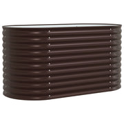 Huerto elevado Marrón 160x80x81 cm de acero galvanizado V3641 Vetonek