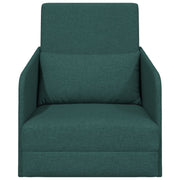 Sofá Cama de Suelo  2-en-1 Verde Oscuro 65x80x83 cm Tela V5616 Vetonek