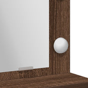 Bureau de maquillage avec lumières LED - Chêne marron - 50x41x135 cm V1529 Vetonek